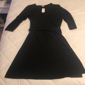 NWT Banana Republic Black Wrap Dress